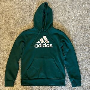 Adidas Women’s Forest Green Pullover Hoodie